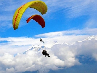  Material de entrenamiento y bautismo de parapente con Scorpio 